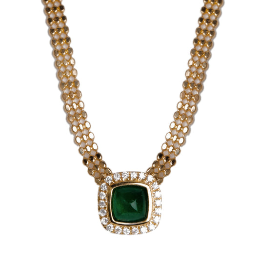 Emerald Diamond Necklace - Sugar Tower